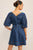 COMMENSE | Pocketed Belted Denim Dress