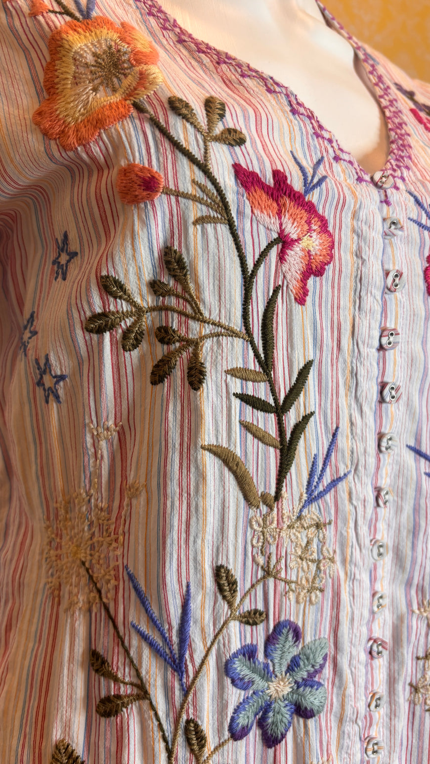 JOHNNY WAS- NWT Embroidered Dress (XS)