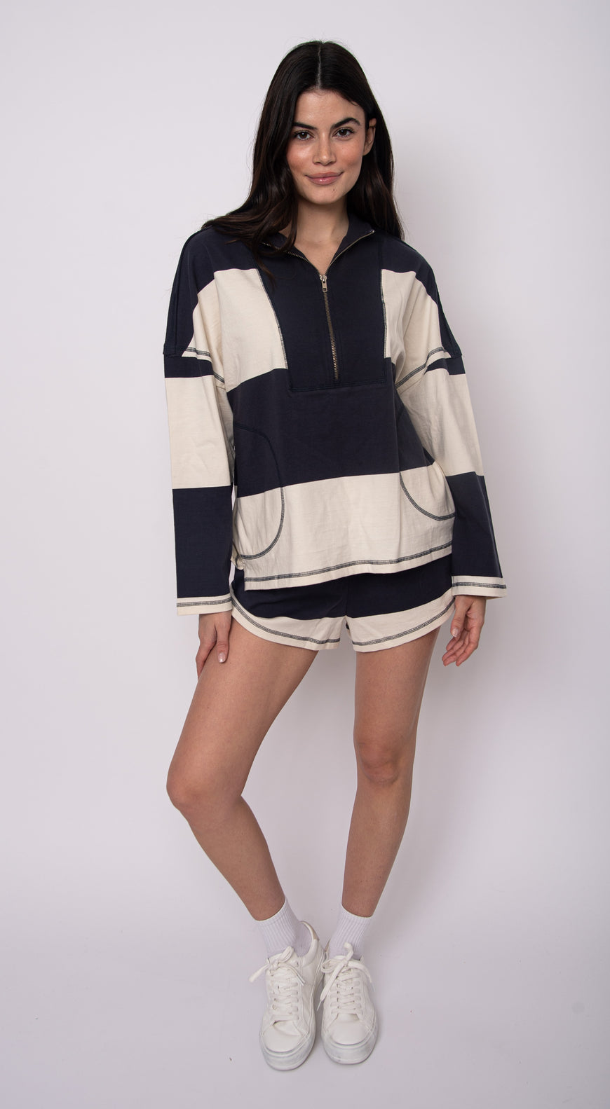 CAMILLE-Jersey Half Zip