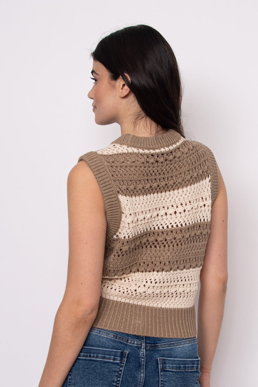 ABIGAIL- Knit Sleeveless Sweater