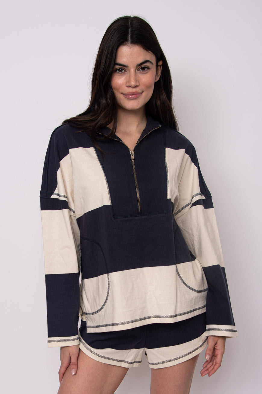 CAMILLE-Jersey Half Zip