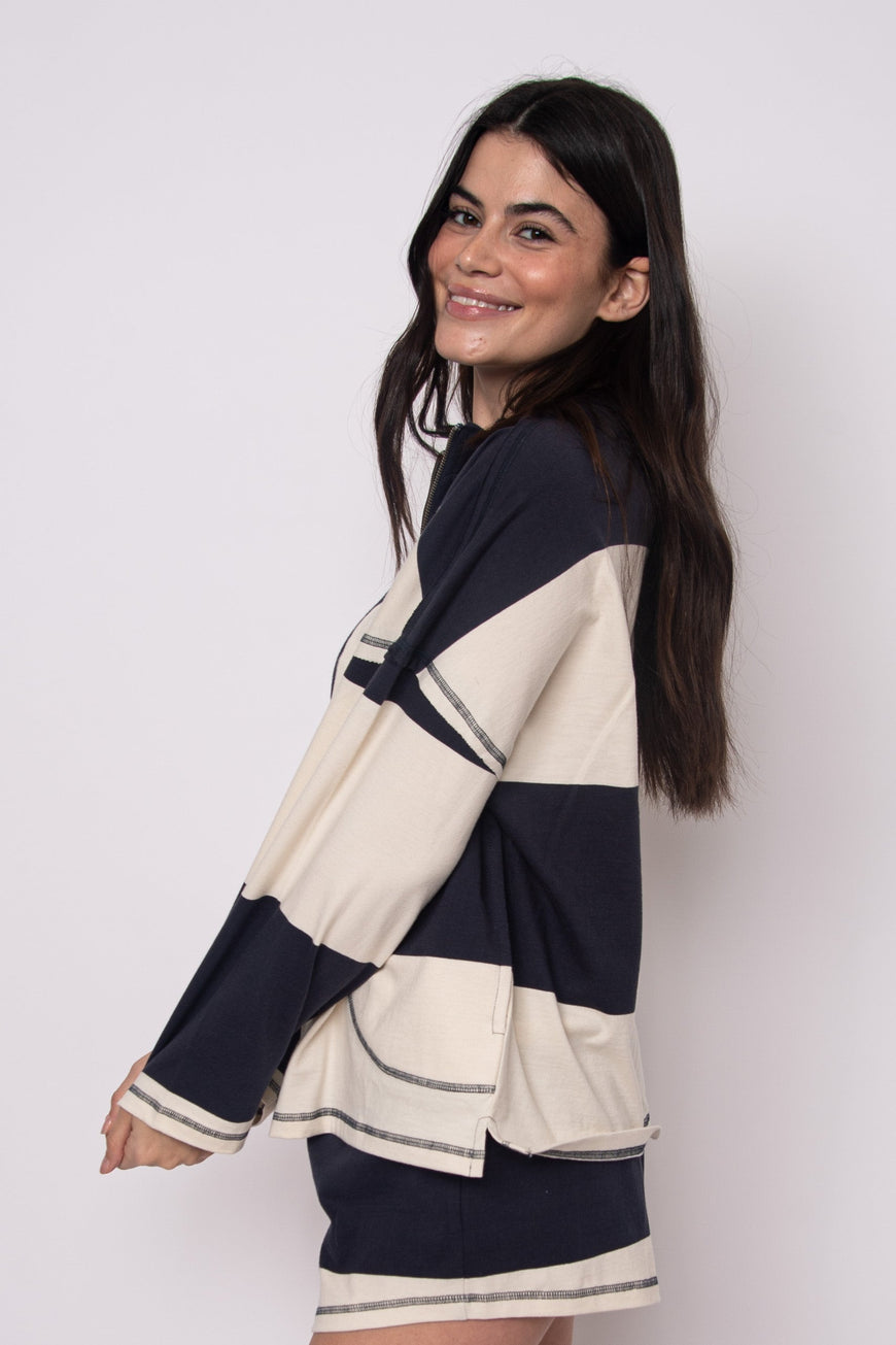 CAMILLE-Jersey Half Zip
