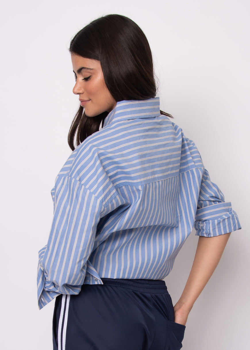 Kerwin Crisp Poplin Hi-Low Shirt