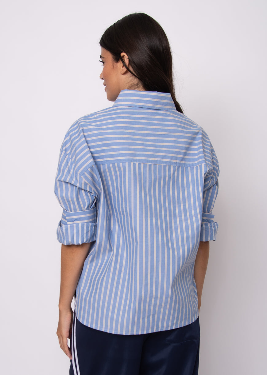 Kerwin Crisp Poplin Hi-Low Shirt