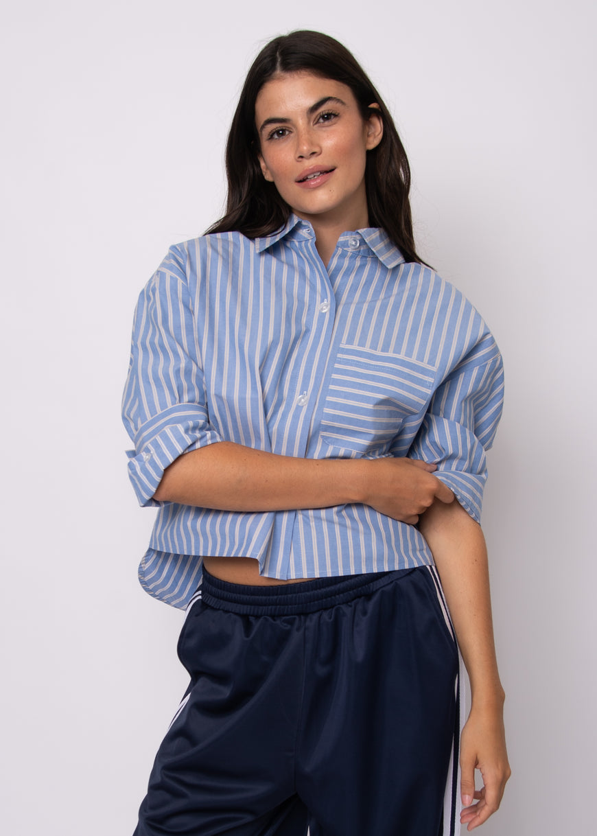 Kerwin Crisp Poplin Hi-Low Shirt