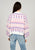 RD Style Knitted Flower Print Sweater