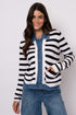 AMORIE-Cardigan with Denim Trim