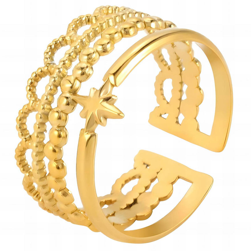 18K Adjustable Gold Plated Ring