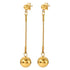 18K Plated Ball on Chain Earrings