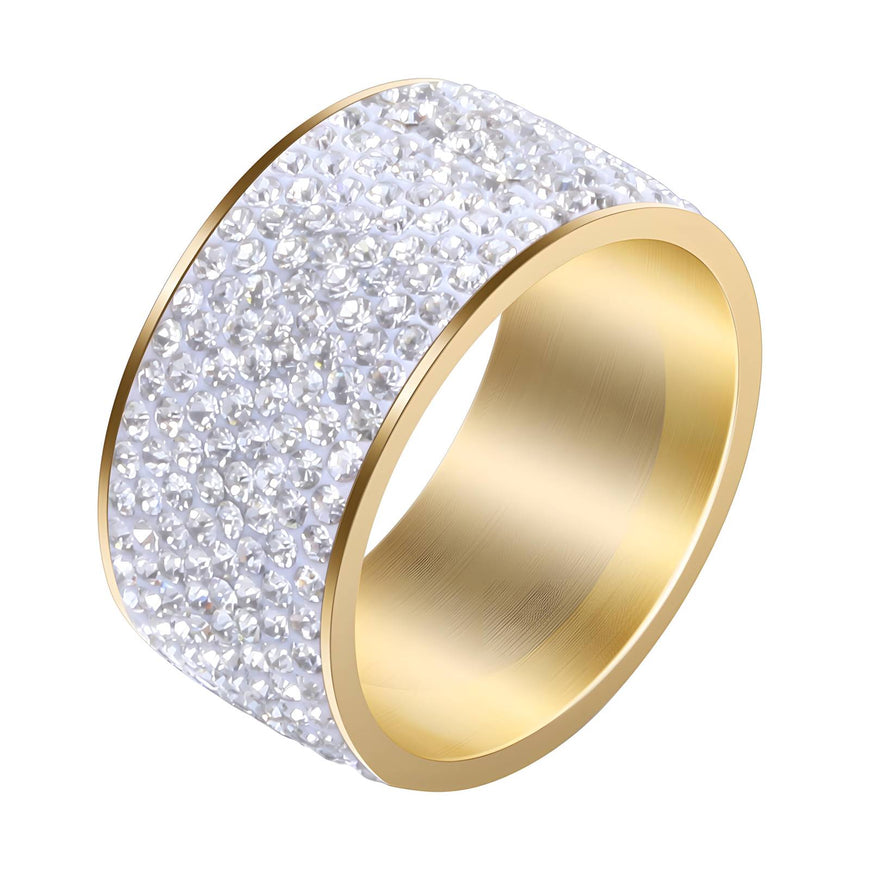18K Gold Plated Multi Stones Ring