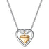 Heart Necklace, 18K Gold Plated/Stainless Steel