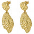 Earrings-Hammered 18K Gold Plated