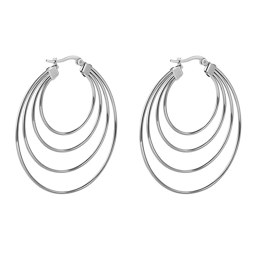 Stainless Steel Circle Earrings