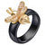 18K Plated & Ceramic Bee Ring