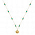 18K Gold Plated/Bead Shell Necklace