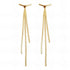 Earrings-18K Plated Chain Dangle