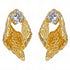 18K Gold Plated Brass with Cubic Zirconia Earrings