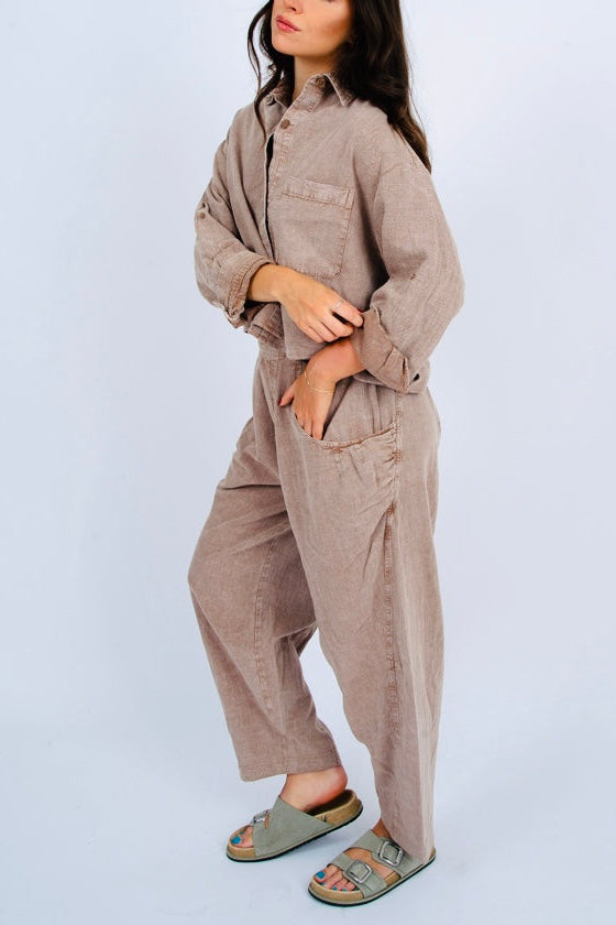 Amalfi Pull On Barrel Pants