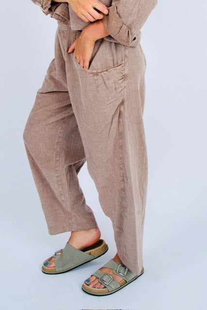 Amalfi Pull On Barrel Pants