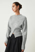COMMENSE | Half Zip Fuzzy Sweater (S)