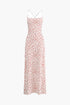 COMMENSE | Strappy Floral Print Crisscross Flowy Long Sundress (L)