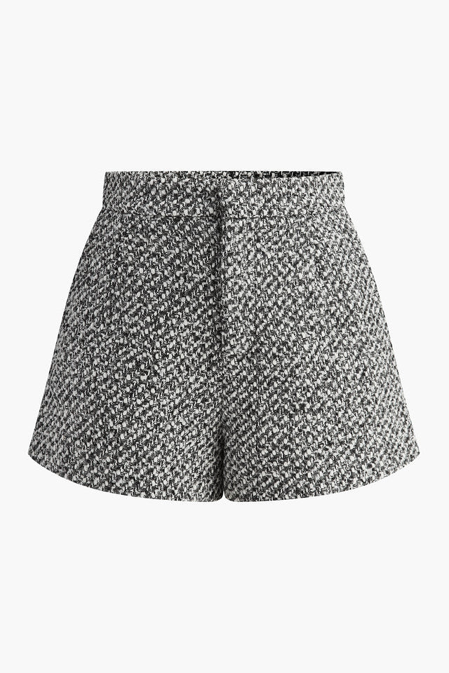 COMMENSE | Wool-Blend Tweed Pockets Shorts (S)