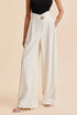 COMMENSE - Embellished High-Waist Wide-Leg Pants (XL)