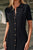  Metal Button Collar Midi Knit Dress