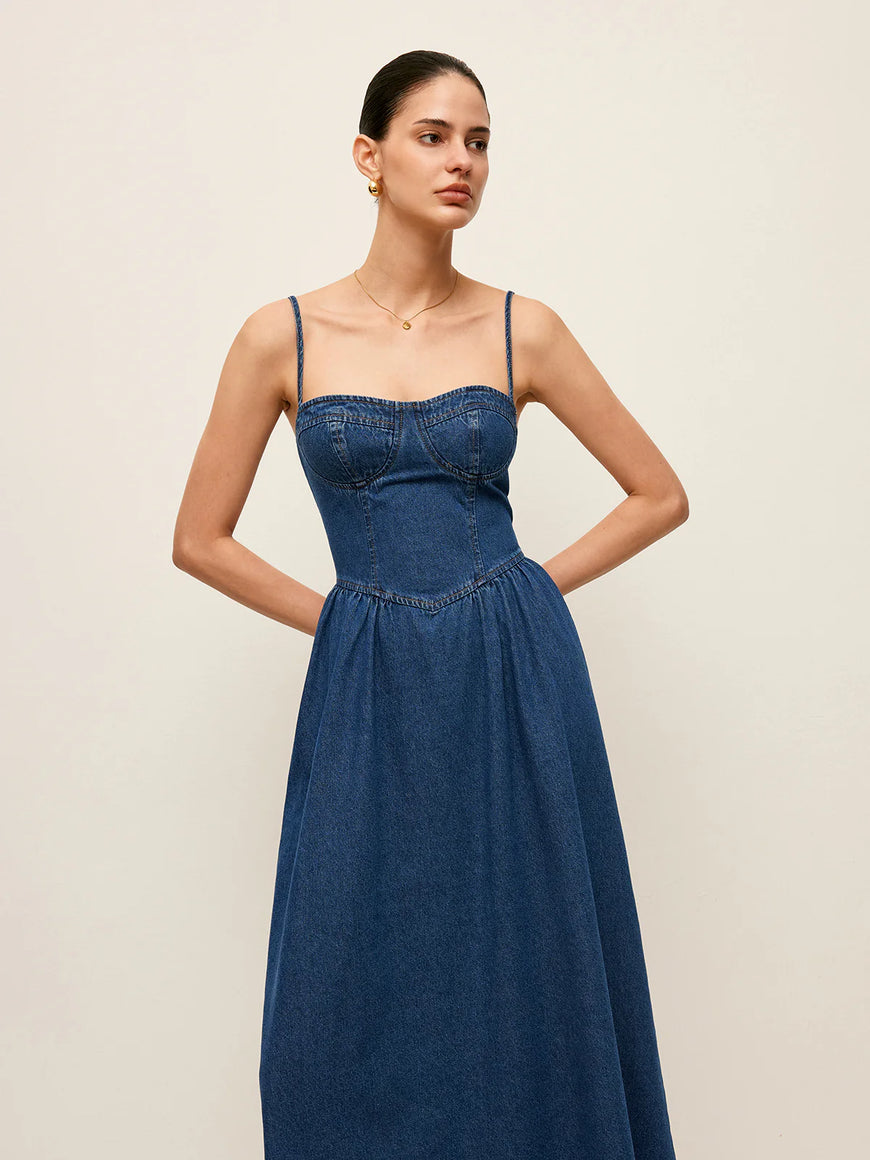 COMMENSE-Denim Dress (S)