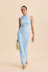 COMMENSE | Mesh Ruched Sleeveless Dress (XL)