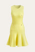 COMMENSE | Sleeveless Knit Dress With Pocket Detail (S)