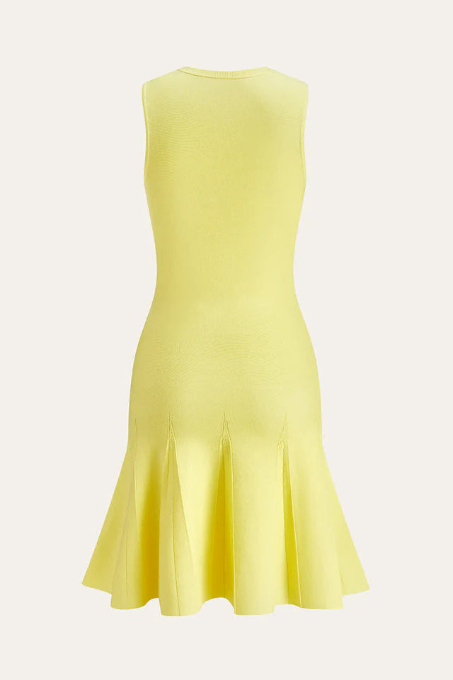 COMMENSE | Sleeveless Knit Dress With Pocket Detail (S)