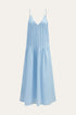 COMMENSE | V-Neck Cami Pleated Maxi Dress (M)
