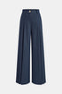 COMMENSE | Mid-Waisted Pleated Wide-Leg Pants (S)
