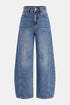COMMENSE | Denim Curved-Leg Jeans (S)