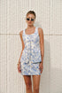COMMENSE | Jacquard Square-Neck Decor-Pockets Skirt Set (S)