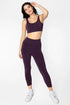 BAMBOO- 3/4 High Waisted Legging Plum (O/S)