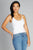 BAMOO- Lace Trim Tank White (O/S)