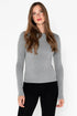 BAMBOO-Crew Neck Top Grey (O/S)