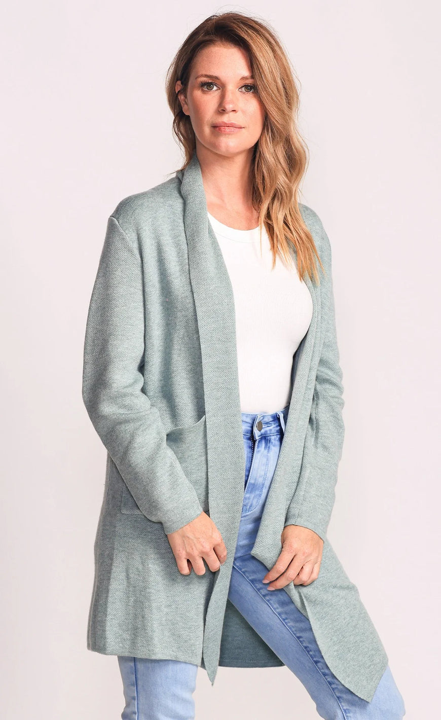 PM The District Cardi in Mint