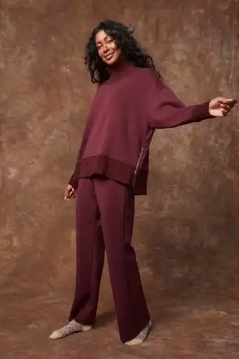 Florine Soft Knit Pull On Flare Pant