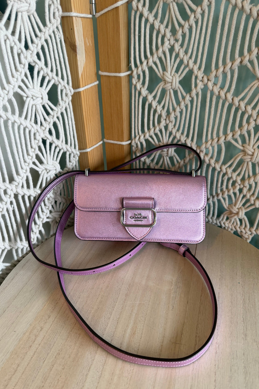 COACH Mini Handbag with Shimmer