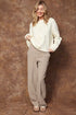 Kjarta Crew Neck Knit Flower Sweater
