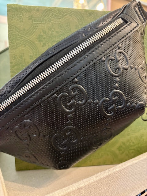 GUCCI GG Belt Leather Bag