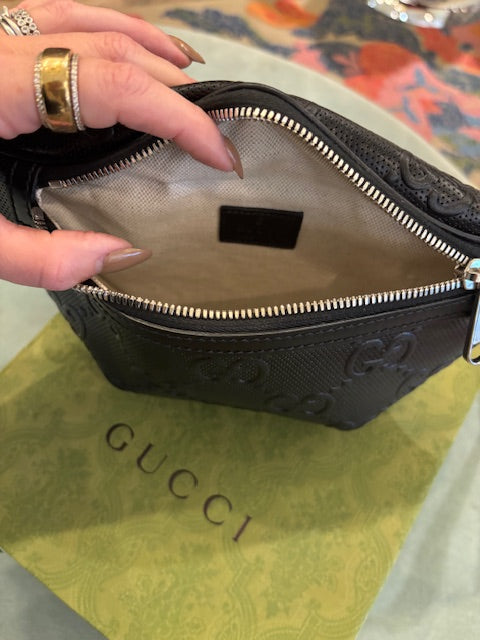 GUCCI GG Belt Leather Bag