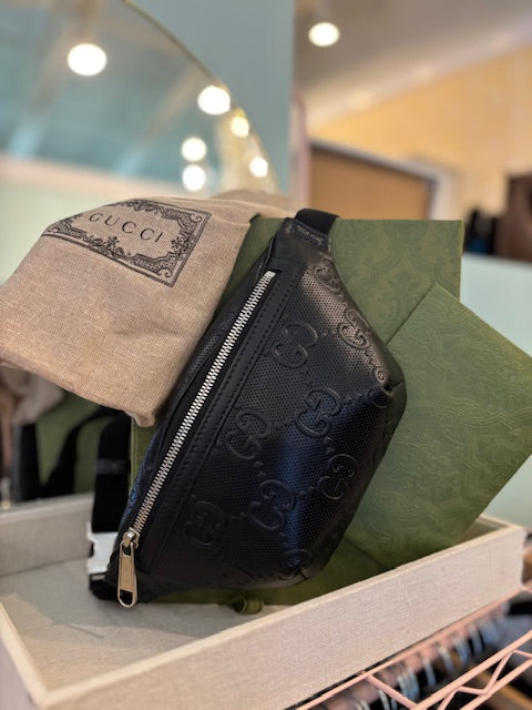 GUCCI GG Belt Leather Bag