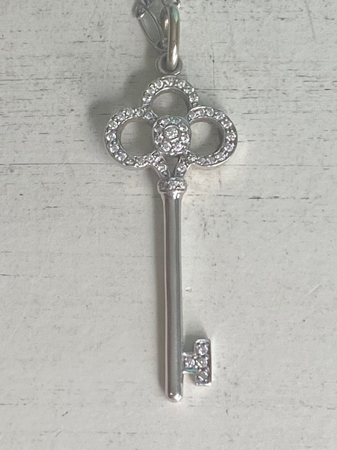 Tiffany Keys Crown Key in White Gold with Diamonds, 1.5