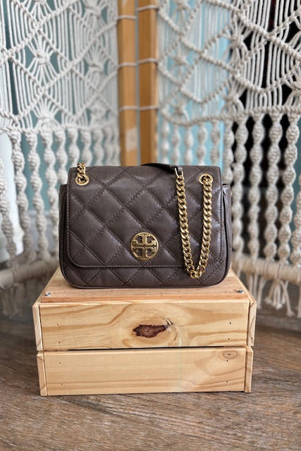 TORY BURCH Quilted Leather Purse