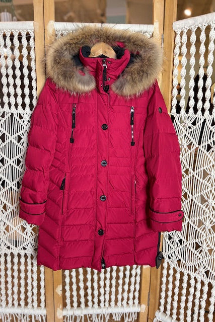 JUNGE- Down Coat with Fir Trim (4/6)