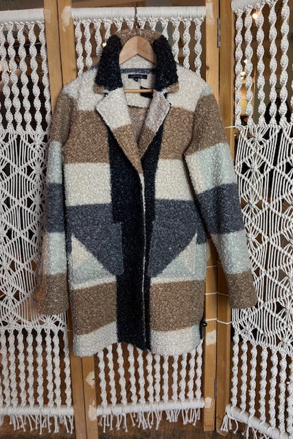 CHARLI B- Boucle Plaid Coat (Fits S)